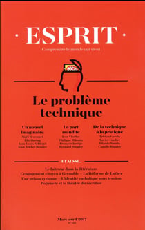 Esprit : repenser la technique