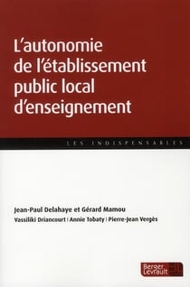 Autonomie De L Etablissement Public Local D Enseignement 1Er
