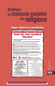 Archives de sciences sociales des religions n.195