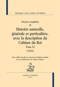 Oeuvres complètes Tome 11 - histoire naturelle Tome 11