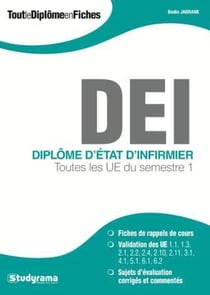 Diplôme d'etat d'infirmier - toutes les ue du semestre 1