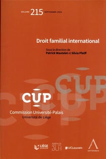Droit international familial Tome 215