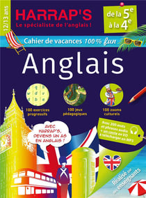 Harrap's Cahier de vacances : Anglais - De la 5e à la 4e