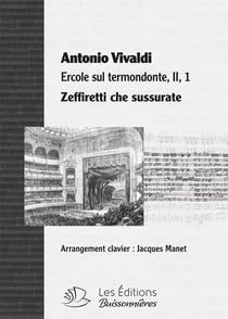 Zeffiretti che sussurate, chant et clavier - partition Vivaldi