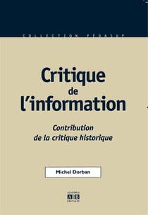 Critique de l'information - contribution de la critique historique