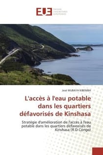 L'accès à l'eau potable dans les quartiers défavorisés de Kinshasa : Stratégie d'amélioration de l'accès à l'eau potable dans les quartiers défavorisés de Kinshasa