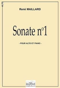 Sonate n°1 pour alto et piano