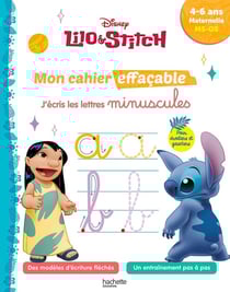 Lilo et Stitch - Mon cahier effaçable - J'écris les lettres minuscules - MS, GS