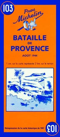 Bataille de Provence - carte historique