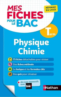 Mes fiches pour le bac Tome 9 : physique-chimie - terminale (édition 2020)