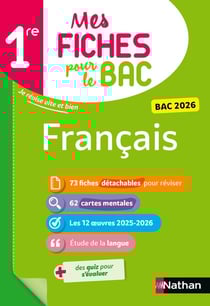 Mes fiches pour le bac : Français - 1re (édition 2026)