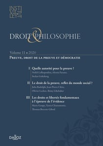 Droit & philosophie Tome 11 - preuve, droit de la preuve et démocratie