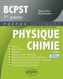 Physique-chimie - BCPST 1re année - nouveaux programmes