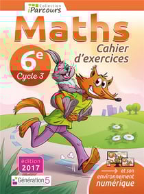 IParcours : maths - 6e - cahier d'exercices (édition 2017)