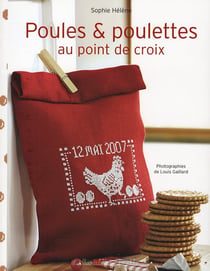 Poules et poulettes aux points de croix