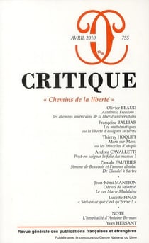 "chemins de la liberté"