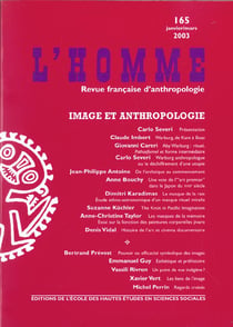 Revue l'homme n.165 - images et anthropologie