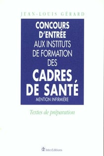 Concours d'entree dans les instituts de formation des cadres de la sante