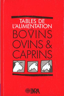 Table de l'alimentation des bovins ovins et caprins
