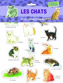 Les chats - 65 autocollants