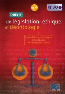 Precis de legislation, ethique et deontologie - ue 1.3