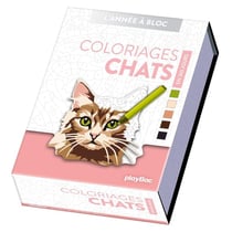 L'année à bloc : Coloriages Chats en 365 jours