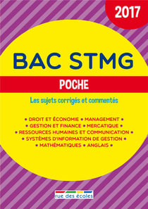 Bac stmg - poche - les sujets corrigés et commentés (édition 2017)