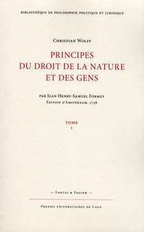 Principes du droit de la nature et des gens, Tome 1 (Nouvelle édition)