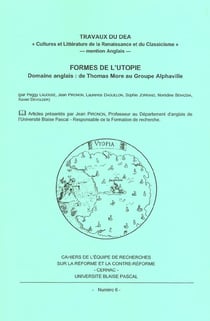 Formes de l'utopie : Domaine anglais : de Thomas More au groupe Alphaville