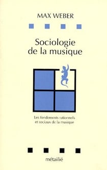Sociologie de la musique - les fondements rationnels et sociaux de la musique