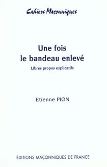 Une fois le bandeau enleve