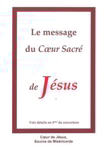 Le message du coeur sacré de Jésus