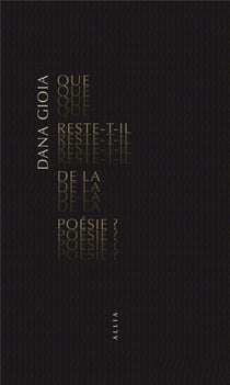 Que reste-t-il de la poésie ?