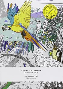Animaux du ciel - cahier à colorier