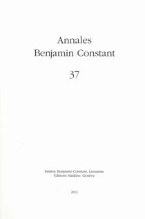 Annales Benjamin Constant n.37