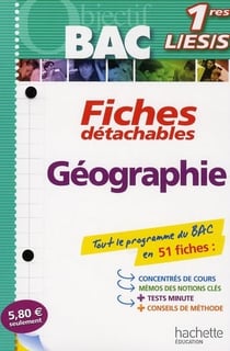 Objectif bac - géographie - 1ères l/es/s - fiches détachables