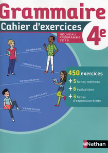 Cahier de grammaire - 4ème (édition 2016)