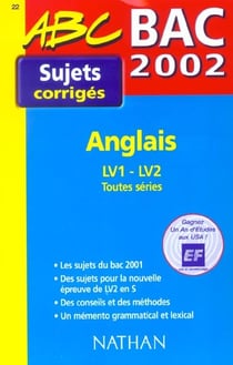 Anglais - corriges - edition 2002