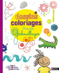 Dessins coloriages traces gribouillages