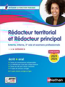 Concours rédacteur territorial et rédacteur principal - catégorie B - concours externe, interne, 3e voie et examens professionnels (édition 2023/2024)