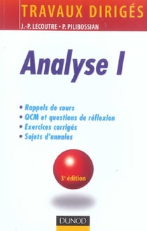 Analyse 1 (3e édition)