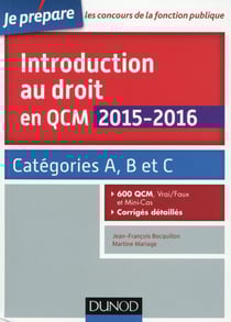 Je prépare - introduction au droit en qcm (3e édition)