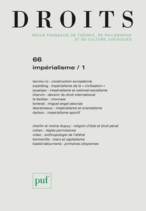 Revue Droits n.66 : impérialisme