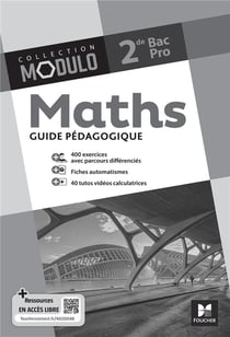 Modulo : Maths - 2de Bac Pro - Guide pédagogique