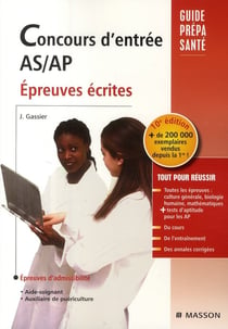 Concours d'entrée as/ap - épreuves ecrites (10e édition)