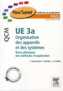 Ue 3a - organisation des appareils et des systèmes - bases physique des méthodes d'exploration - qcm