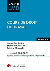 Cours de droit du travail (édition 2020/2021)