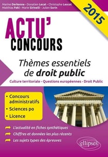 Actu'concours : questions essentielles de droit aux concours