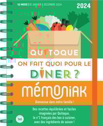 Mémoniak : on fait quoi pour le dîner ? de janvier à décembre (édition 2024)