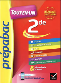 Prépabac - tout-en-un, cours, expos, corrigés, 2de - nouveau programme 2017-2018